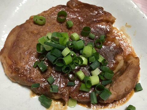 豚肉で和風ステーキ